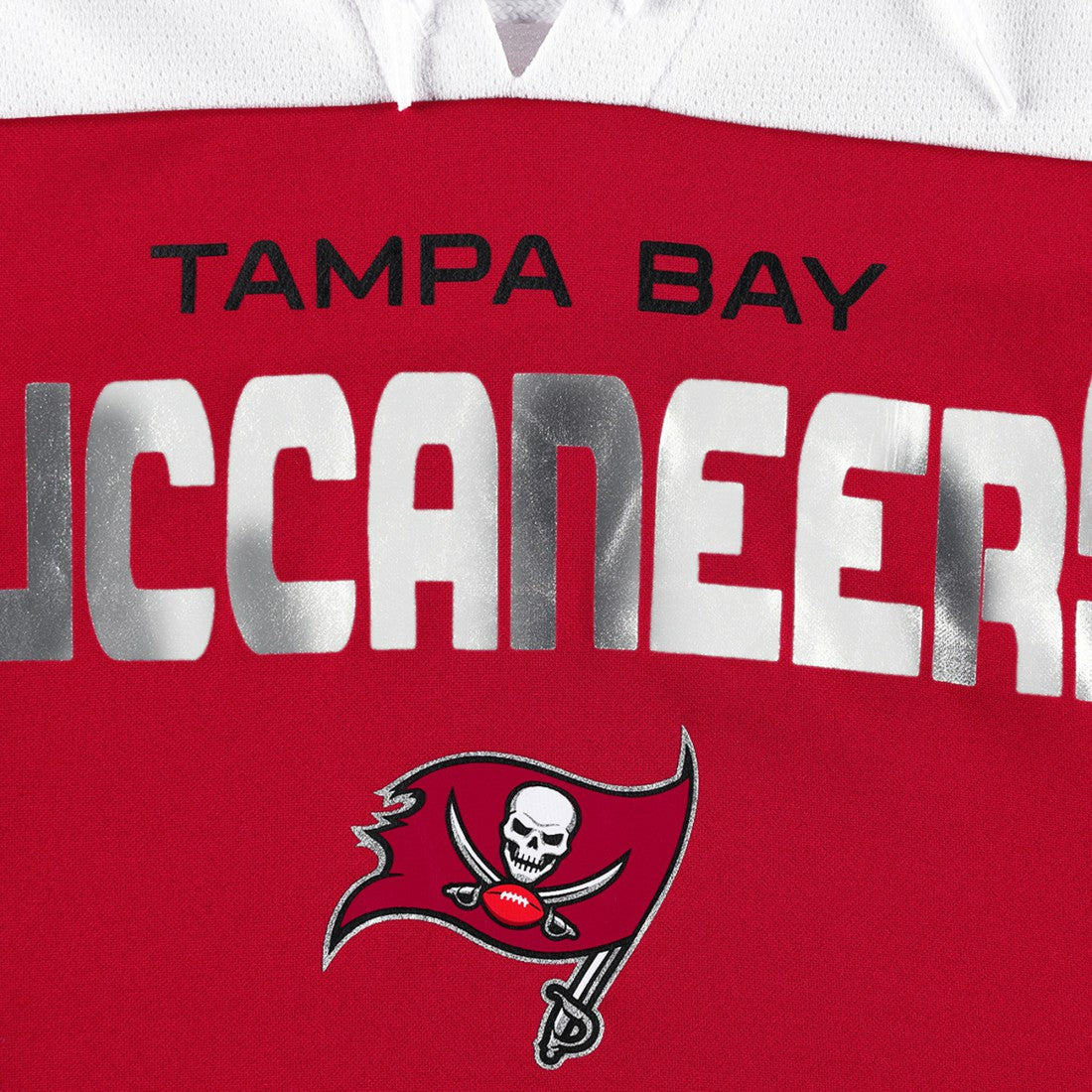 Tampa Bay Buccaneers G-III 4Her by Carl Banks Women's Double Team 3/4-Sleeve Lace-Up T-Shirt - Red/White discount
