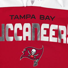 Tampa Bay Buccaneers G-III 4Her by Carl Banks Women's Double Team 3/4-Sleeve Lace-Up T-Shirt - Red/White discount