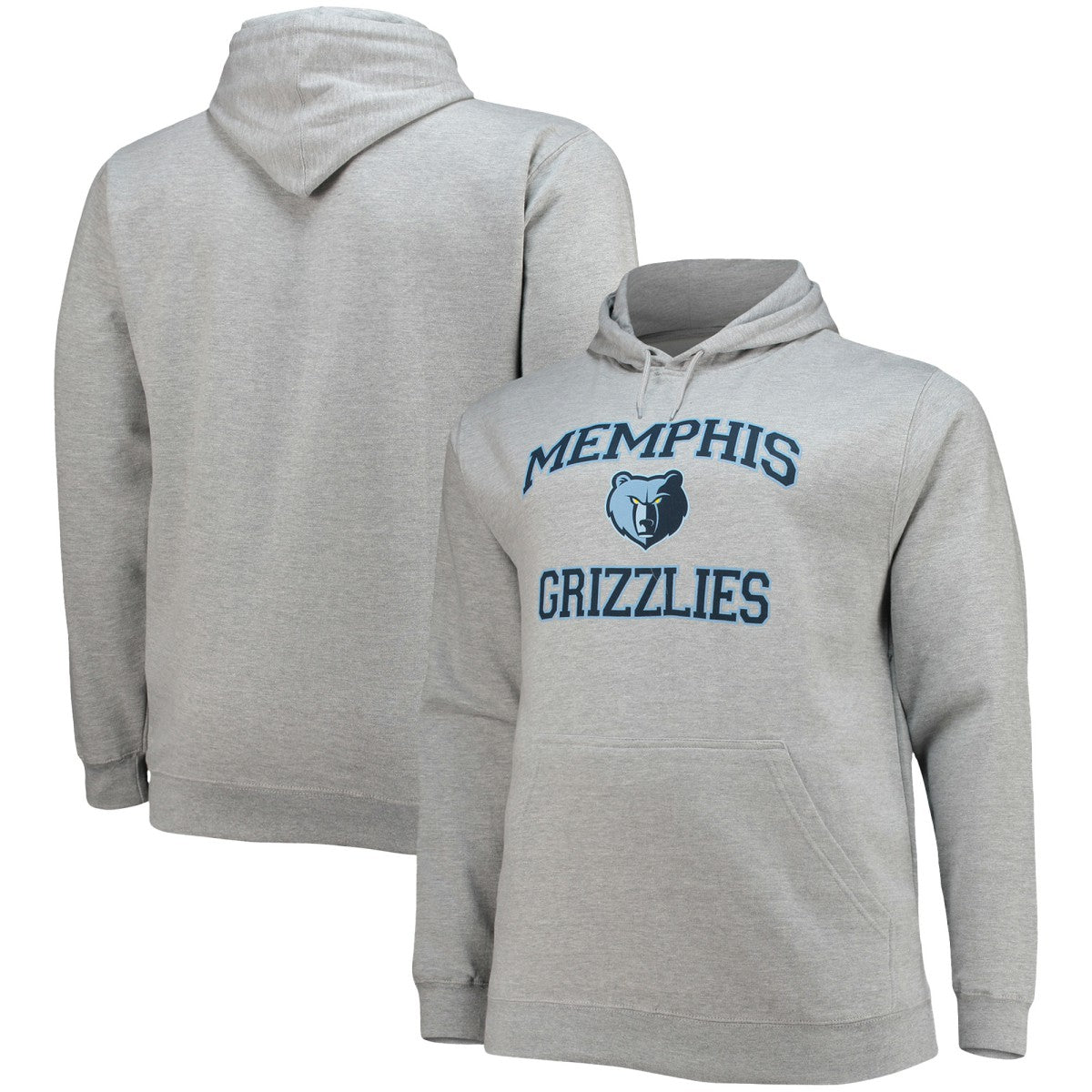 Memphis Grizzlies Big & Tall Heart & Soul Pullover Hoodie - Heathered Gray discount