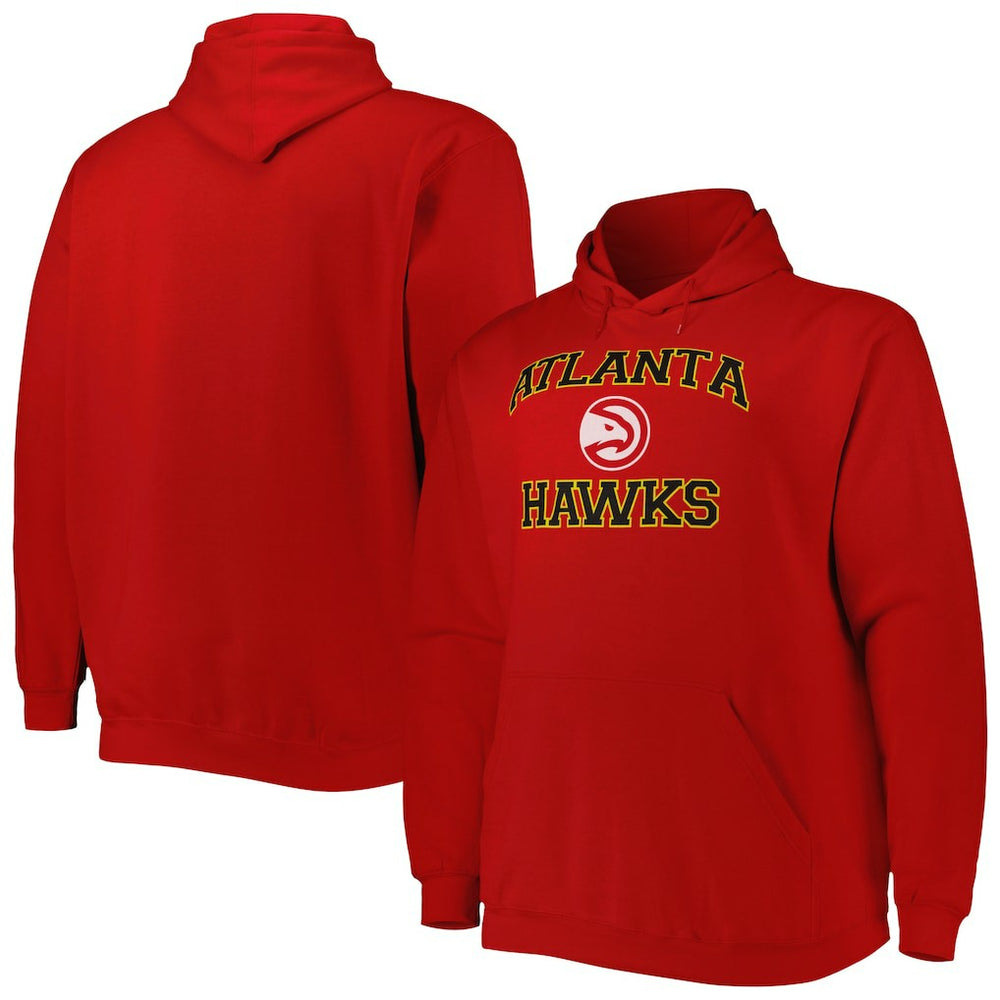 Atlanta Hawks Big & Tall Heart & Soul Pullover Hoodie - Red sale
