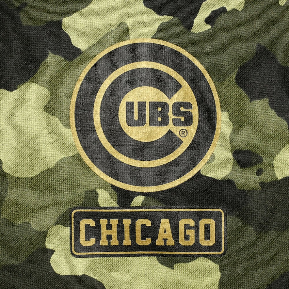 Chicago Cubs Women's 2022 MLB Armed Forces Day Camo Full-Zip Hoodie - Green | New Era
