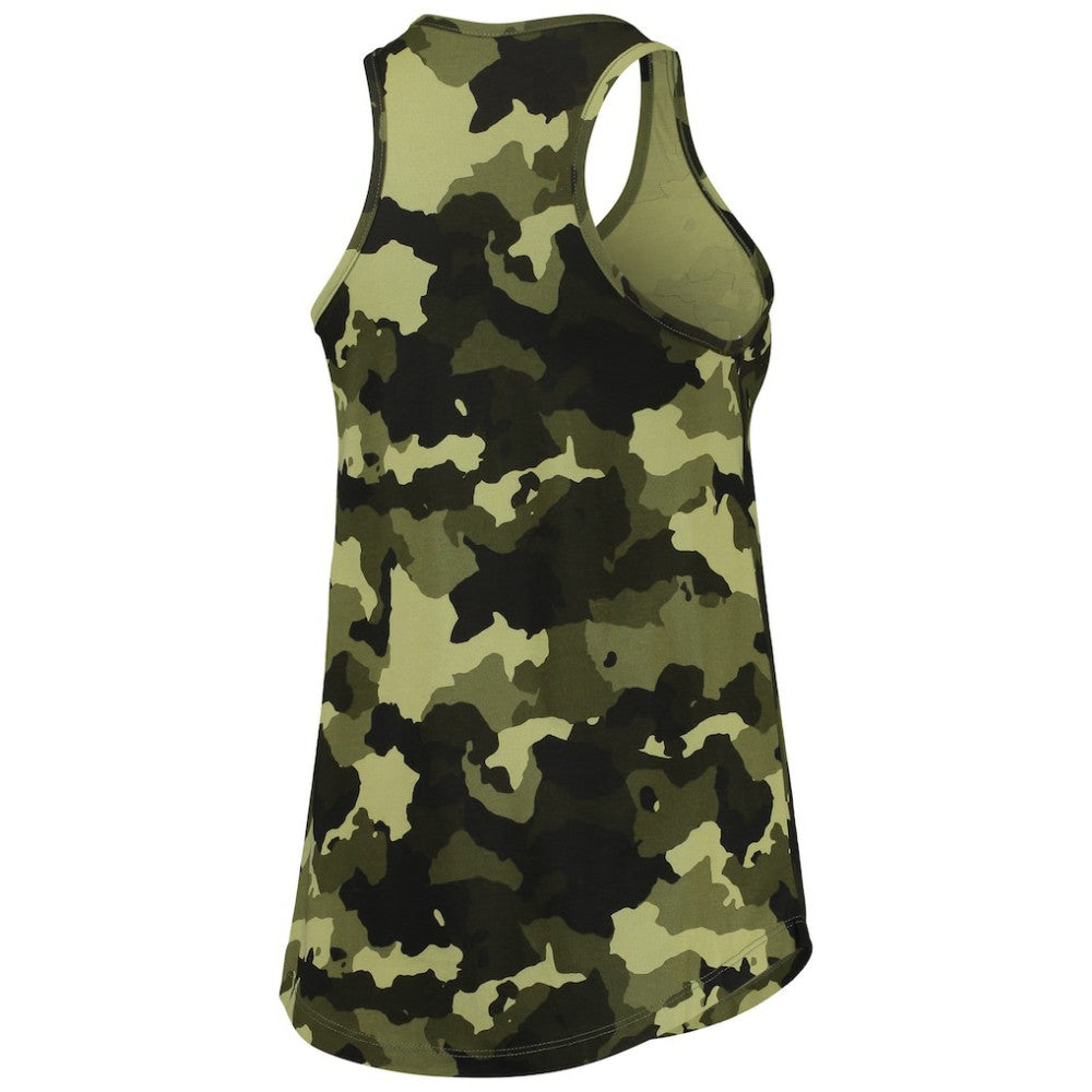 Chicago Cubs Women's 2022 MLB Armed Forces Day Camo Racerback Tank Top - Green | New Era