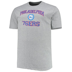 Philadelphia 76ers Big & Tall Heart & Soul T-Shirt - Heathered Gray for sale