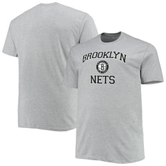 Brooklyn Nets Big & Tall Heart & Soul T-Shirt - Heathered Gray outlet