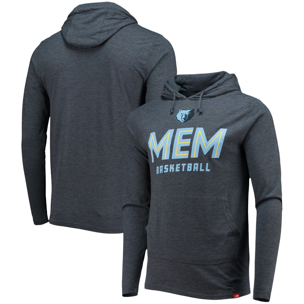Memphis Grizzlies Sportiqe Practice Shoot Around Rowan Tri-Blend Pullover Hoodie - Heathered Navy shop
