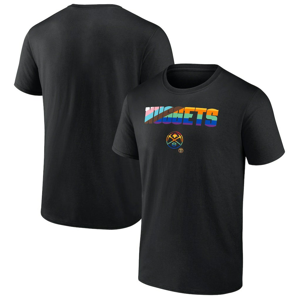Denver Nuggets Pride T-Shirt sale - Black discount