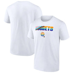 Denver Nuggets Pride T-Shirt sale - White sale