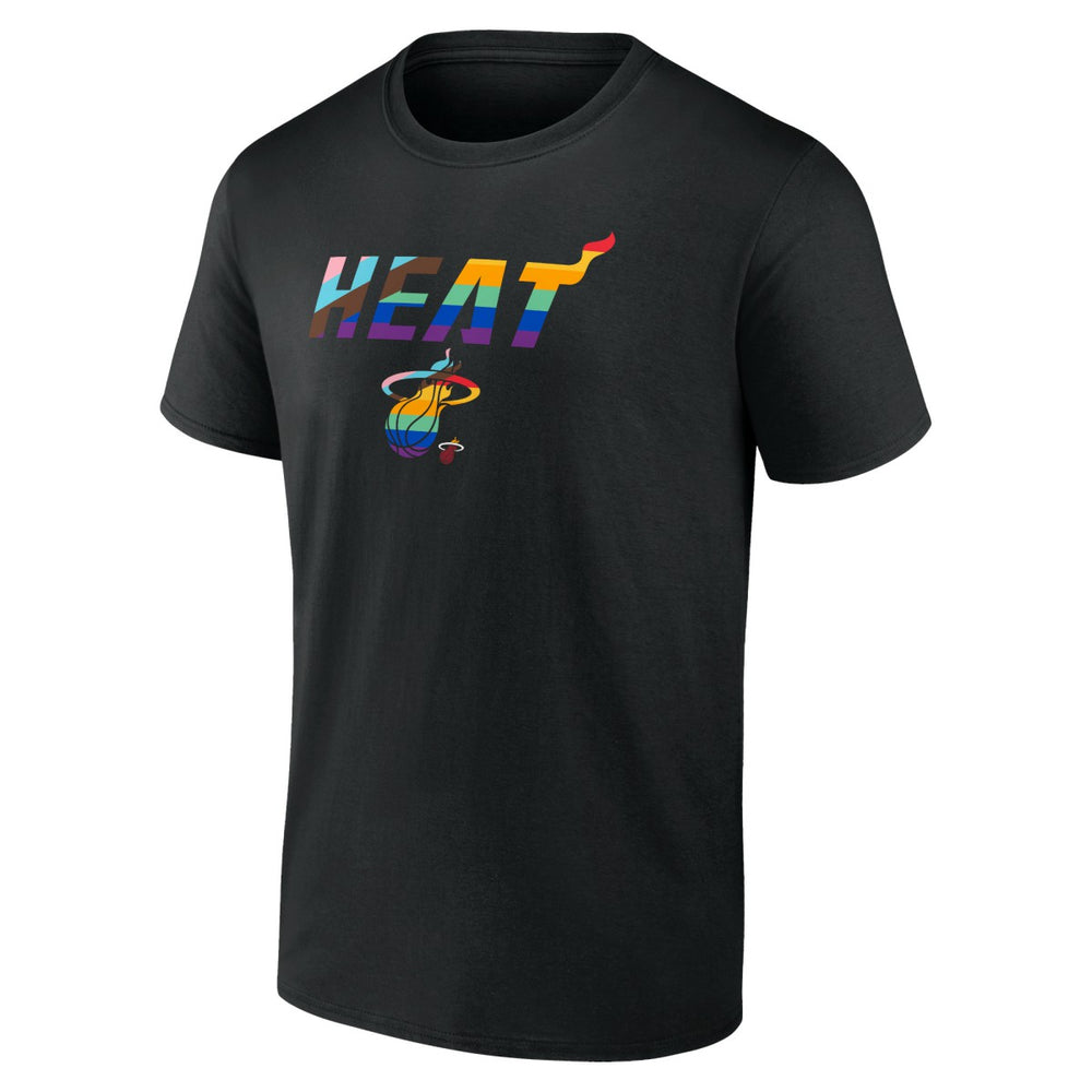 Miami Heat Logo Pride T-Shirt - Black outlet