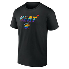 Miami Heat Logo Pride T-Shirt - Black outlet