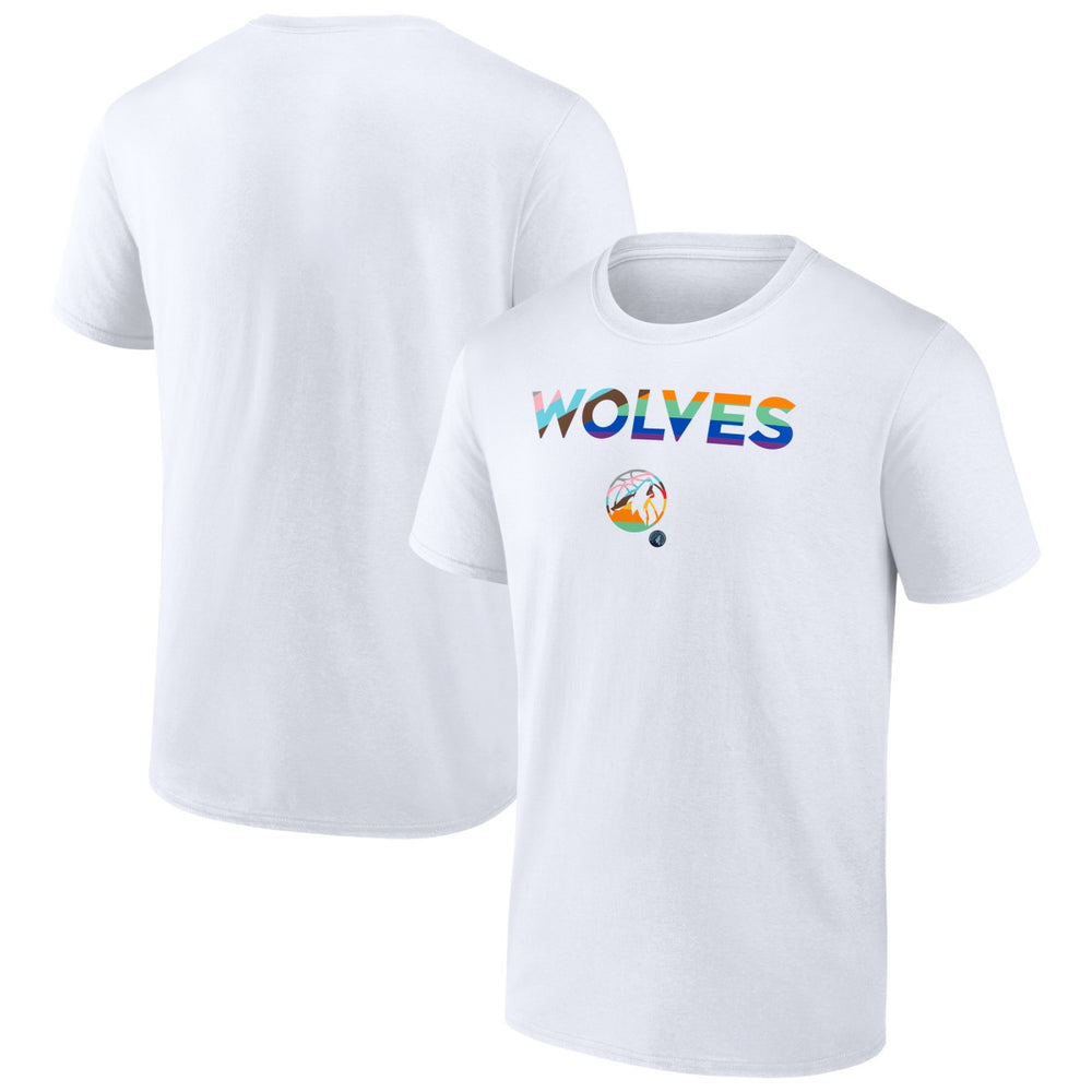Minnesota Timberwolves Pride T-Shirt - White discount