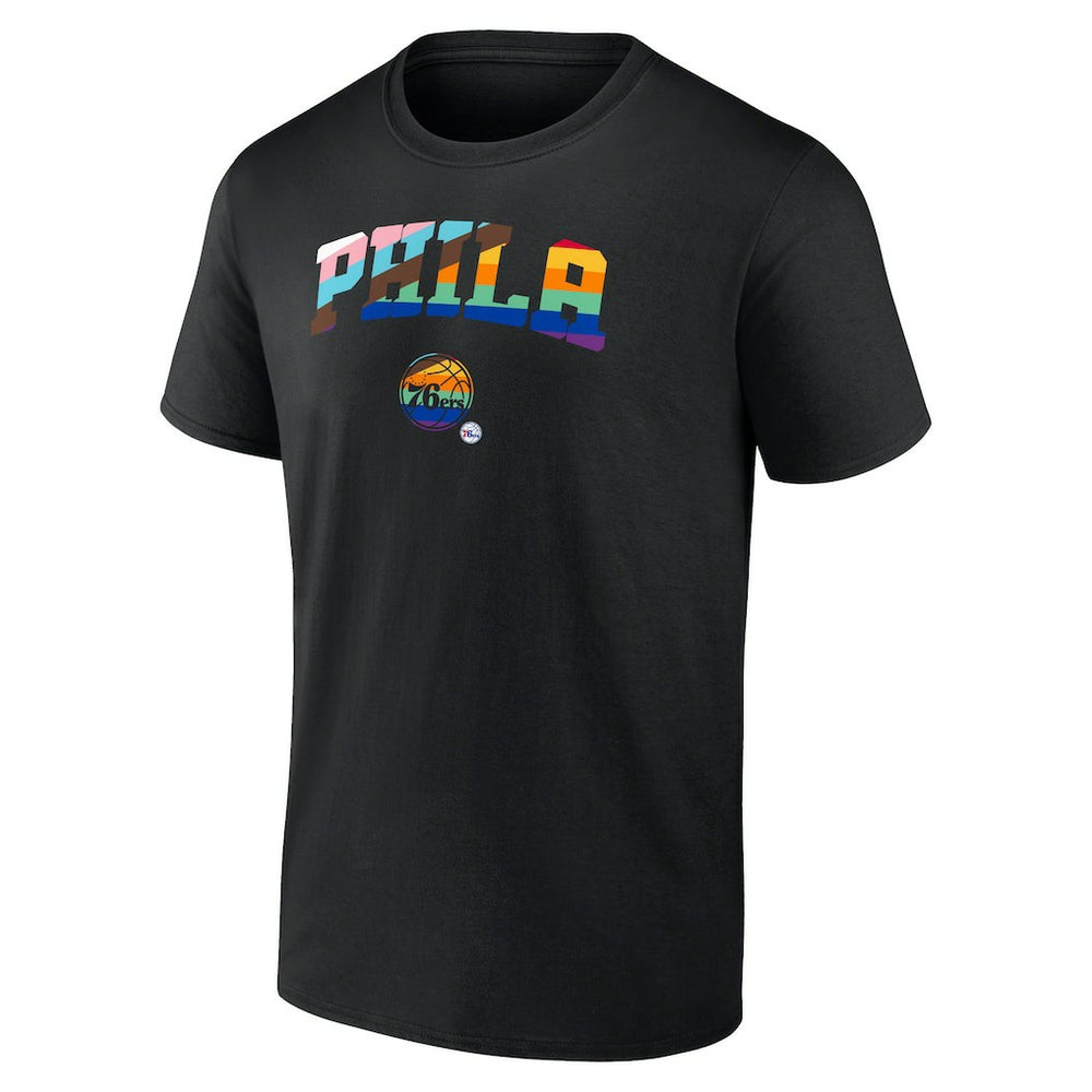 Philadelphia 76ers Pride T-Shirt - Black on sale