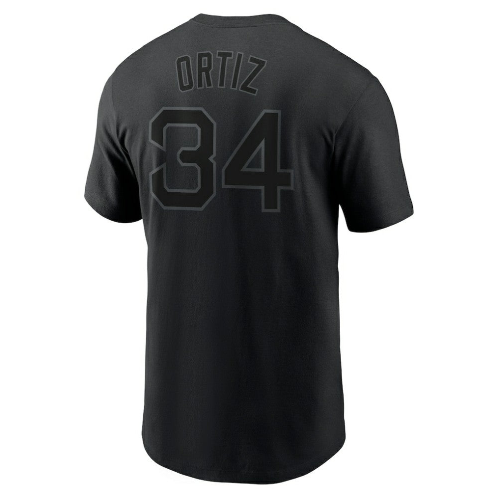 David Ortiz Boston Red Sox Name & Number T-Shirt - Black | Nike