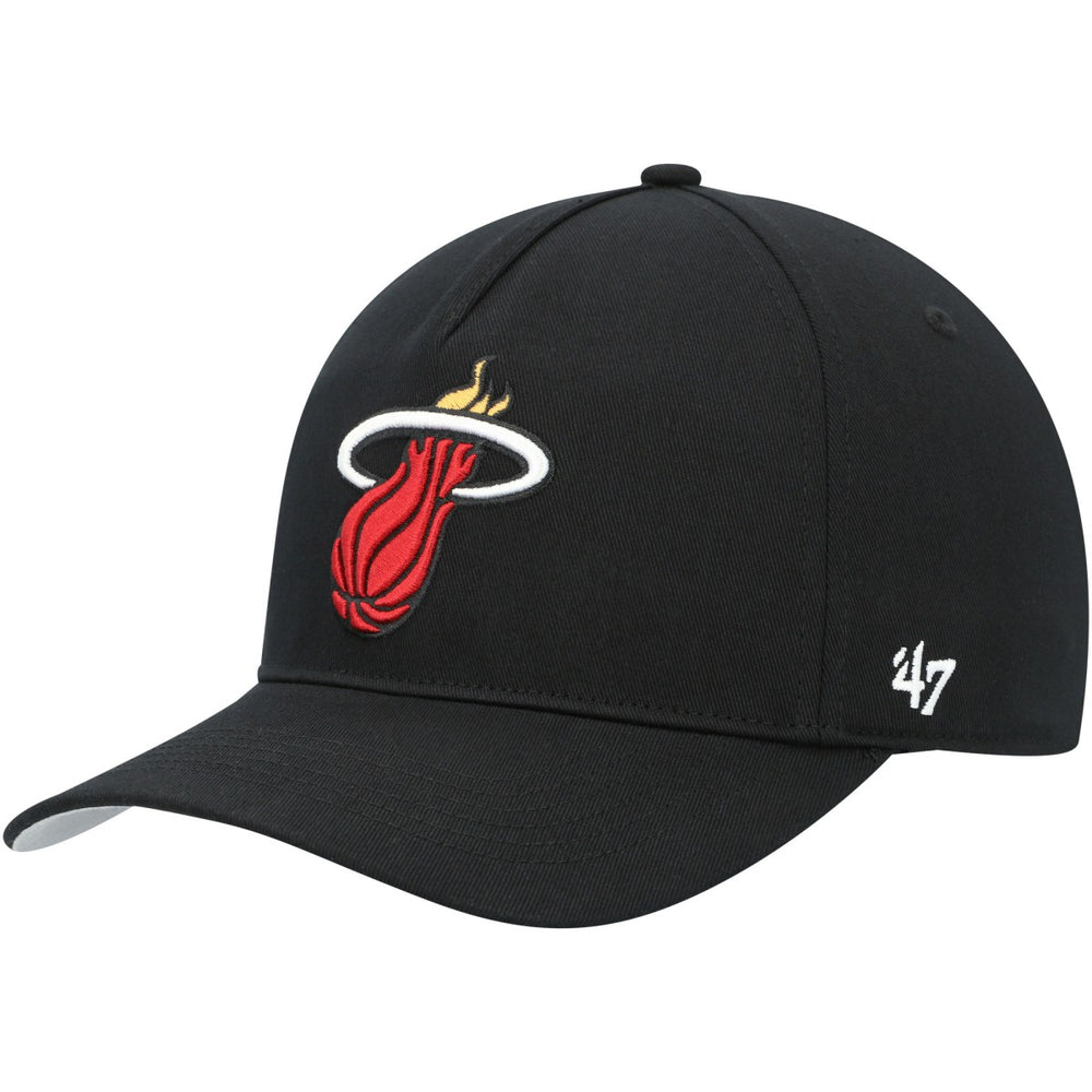 Miami Heat '47 Hitch Snapback Hat - Black | 47 brand for sale