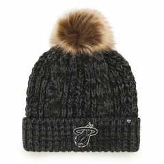 Miami Heat '47 Women's Meeko Cuffed Knit Hat with Pom - Black | 47 brand online