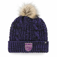 Sacramento Kings '47 Women's Meeko Cuffed Knit Hat with Pom - Purple | 47 brand shop