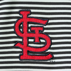 St. Louis Cardinals Tommy Bahama Women's Aubrey Stripe Block IslandZone Half-Zip Jacket - Black