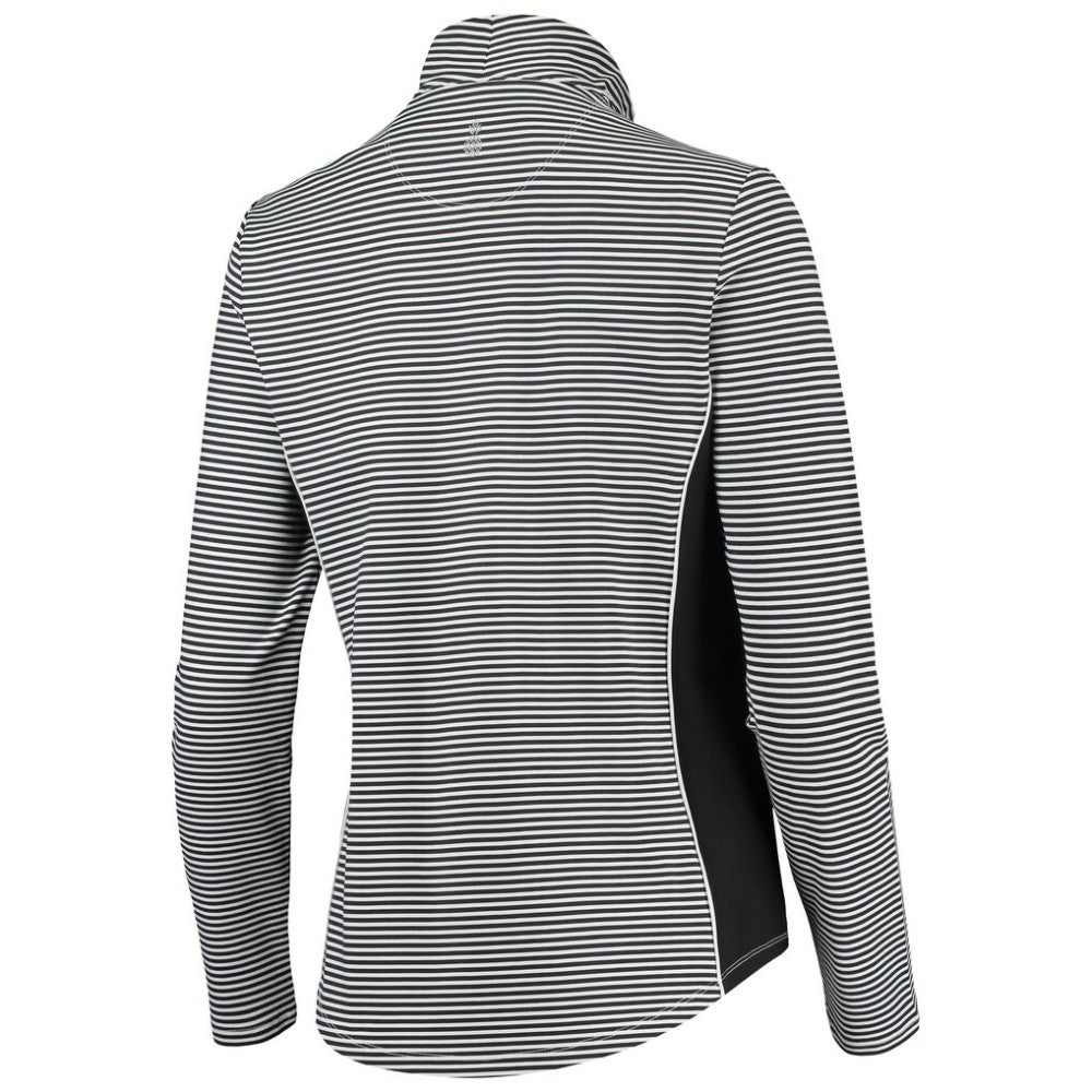 St. Louis Cardinals Tommy Bahama Women's Aubrey Stripe Block IslandZone Half-Zip Jacket - Black