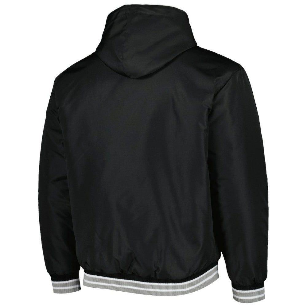 Chicago White Sox JH Design Reversible Fleece Full-Snap Hoodie Jacket - Black