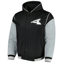Chicago White Sox JH Design Reversible Fleece Full-Snap Hoodie Jacket - Black