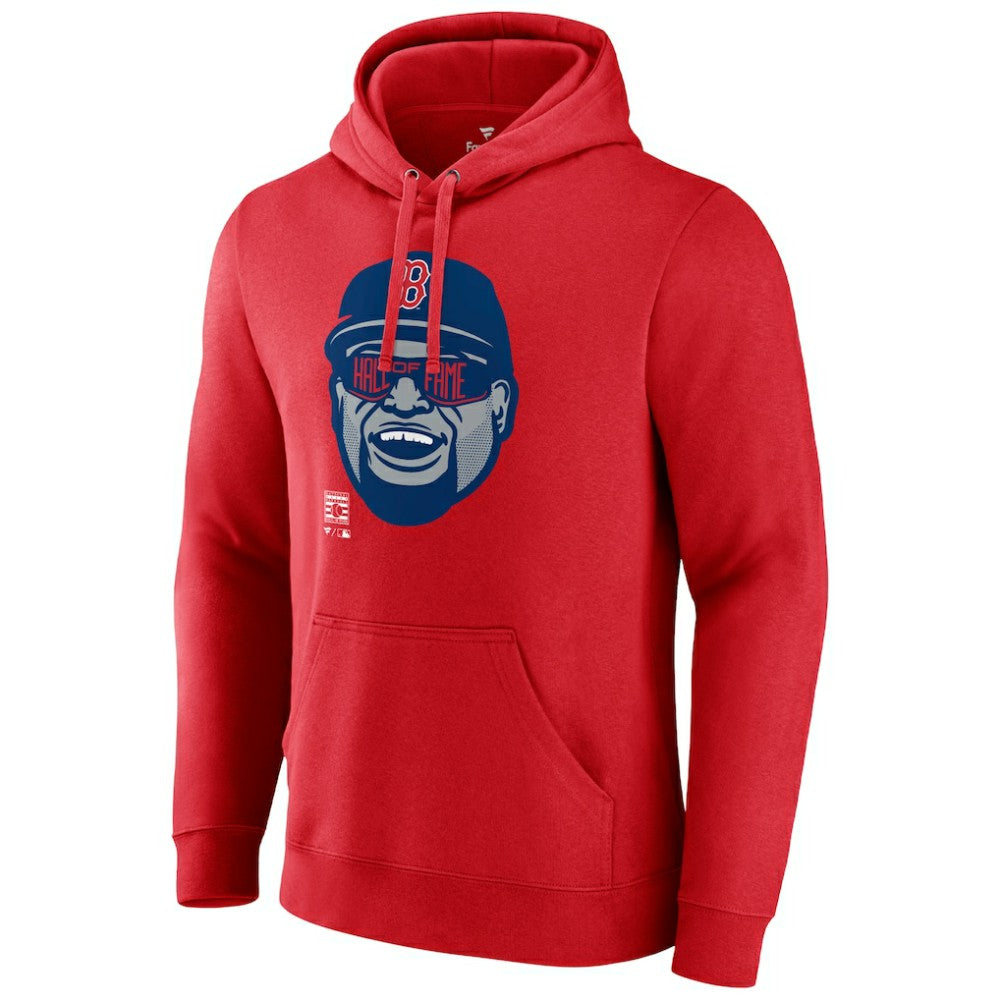 David Ortiz Boston Red Sox Big Papi Portrait Fitted Pullover Hoodie - Red