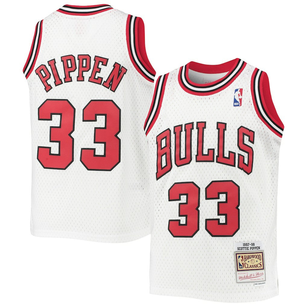 Scottie Pippen Chicago Bulls Youth 1997/98 Hardwood Classics Swingman Jersey sale - White | Mitchell & Ness outlet