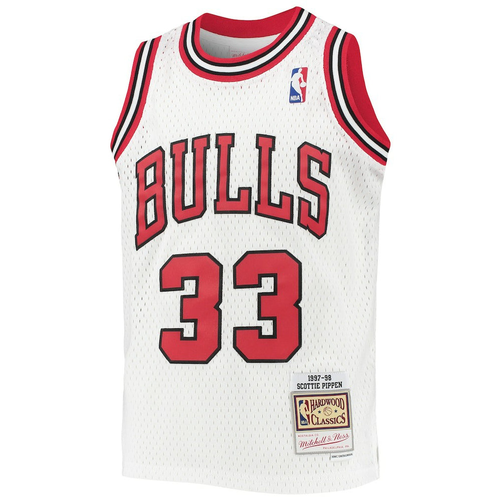 Scottie Pippen Chicago Bulls Youth 1997/98 Hardwood Classics Swingman Jersey sale - White | Mitchell & Ness outlet