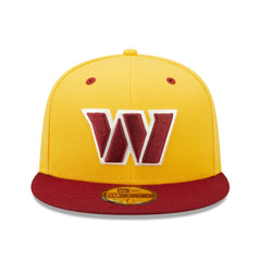 Washington Commanders New Era Flipside 2Tone 59FIFTY Fitted Hat - Gold/Burgundy discount