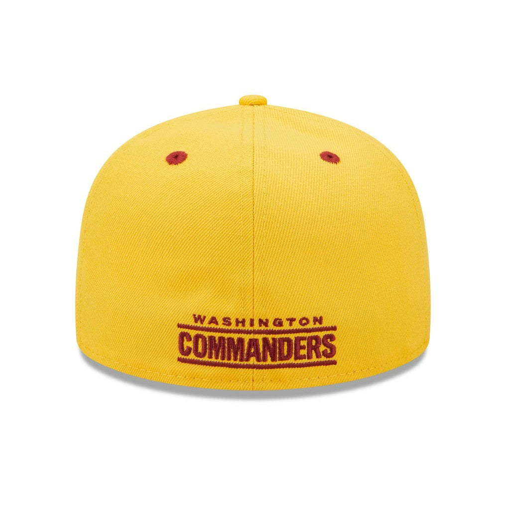 Washington Commanders New Era Flipside 2Tone 59FIFTY Fitted Hat - Gold/Burgundy discount