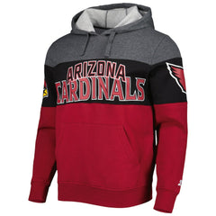 Arizona Cardinals Starter Extreme Pullover Hoodie - Heather Charcoal/Cardinal online
