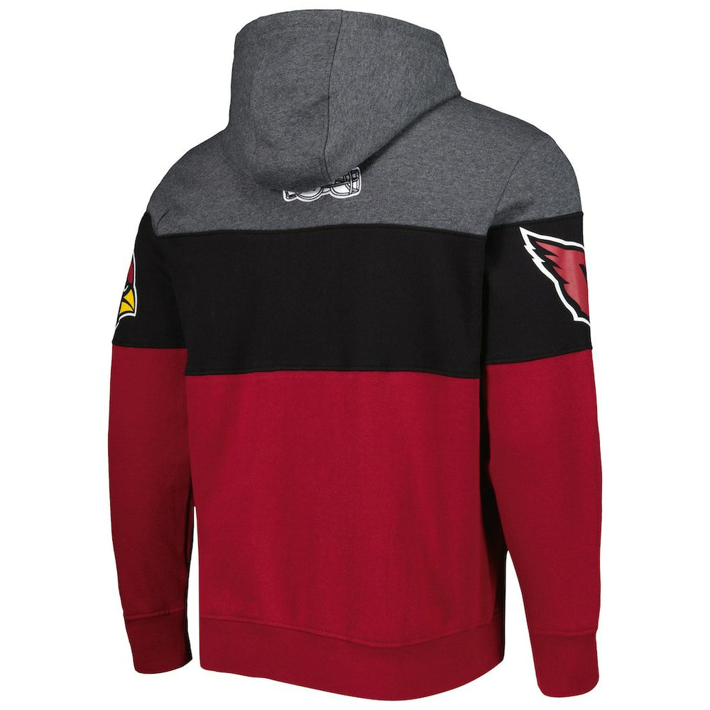 Arizona Cardinals Starter Extreme Pullover Hoodie - Heather Charcoal/Cardinal online