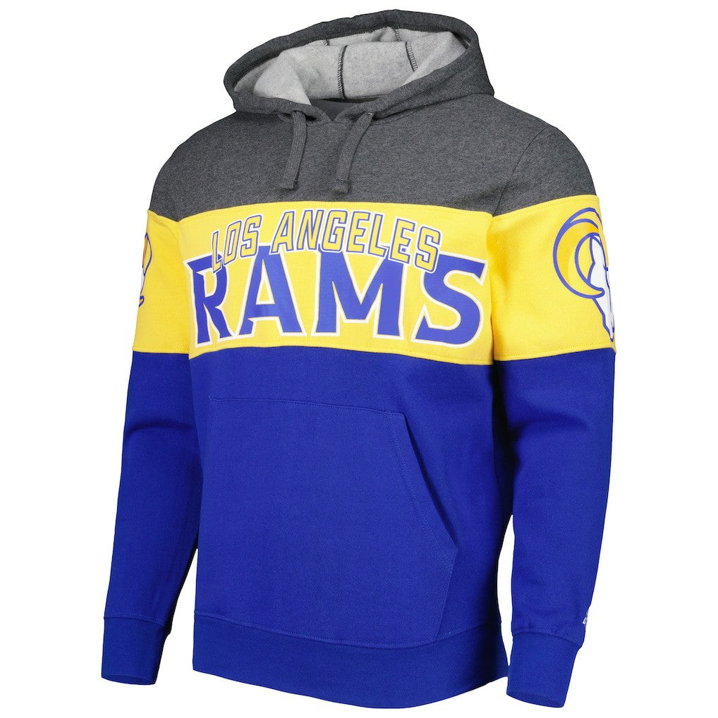 Los Angeles Rams Starter Extreme Pullover Hoodie - Heather Charcoal/Royal outlet