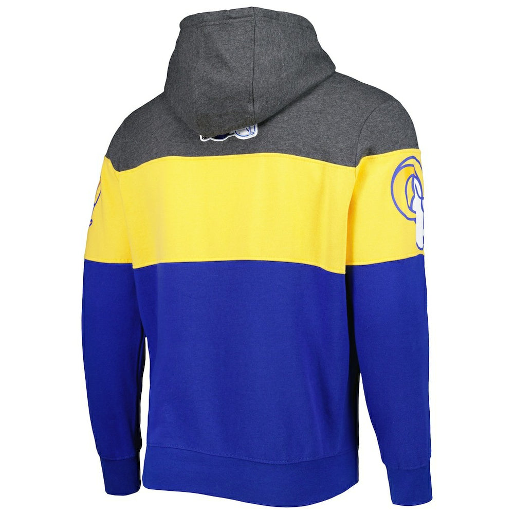 Los Angeles Rams Starter Extreme Pullover Hoodie - Heather Charcoal/Royal outlet