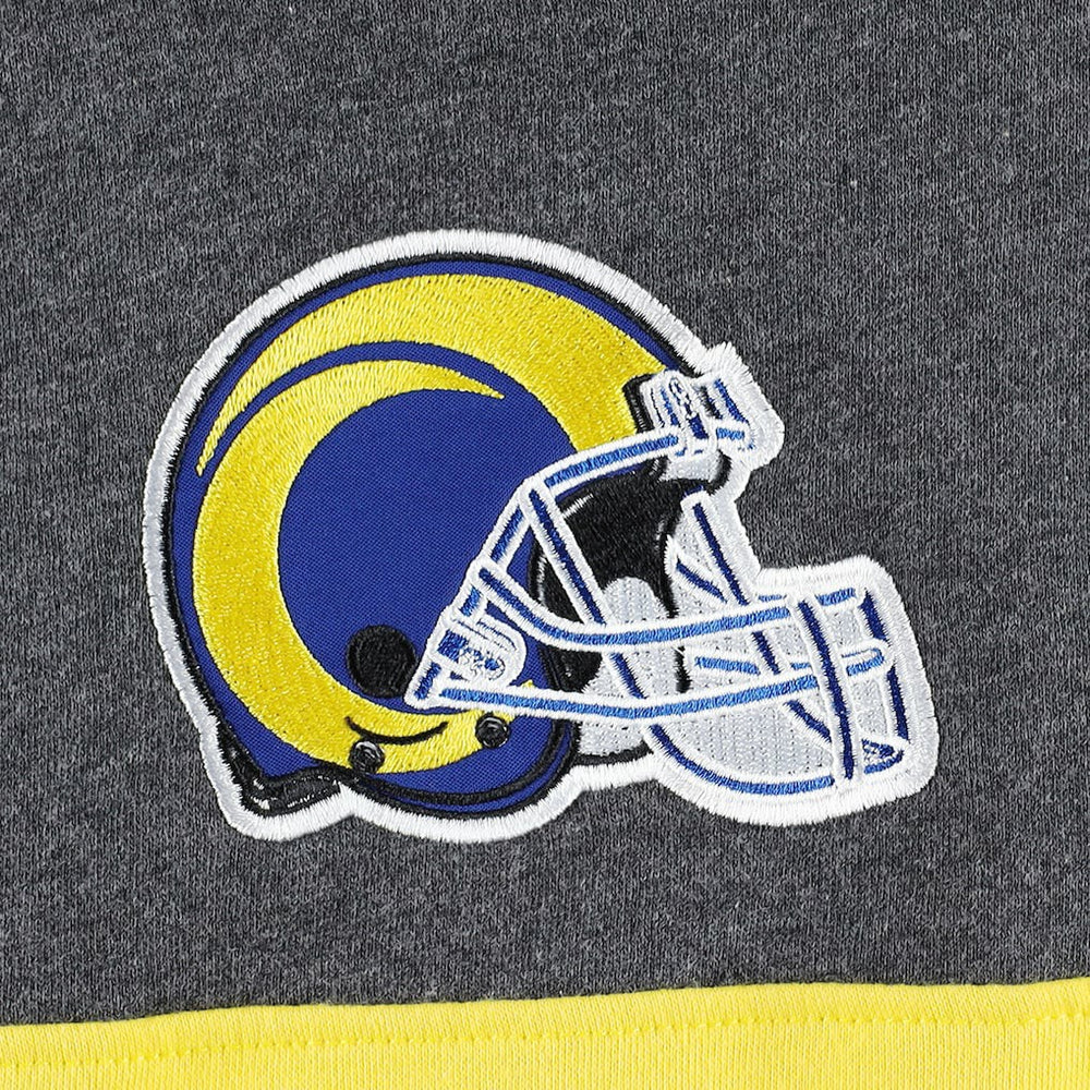 Los Angeles Rams Starter Extreme Pullover Hoodie - Heather Charcoal/Royal outlet