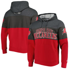 Tampa Bay Buccaneers Starter Extreme Pullover Hoodie - Heather Charcoal/Red outlet