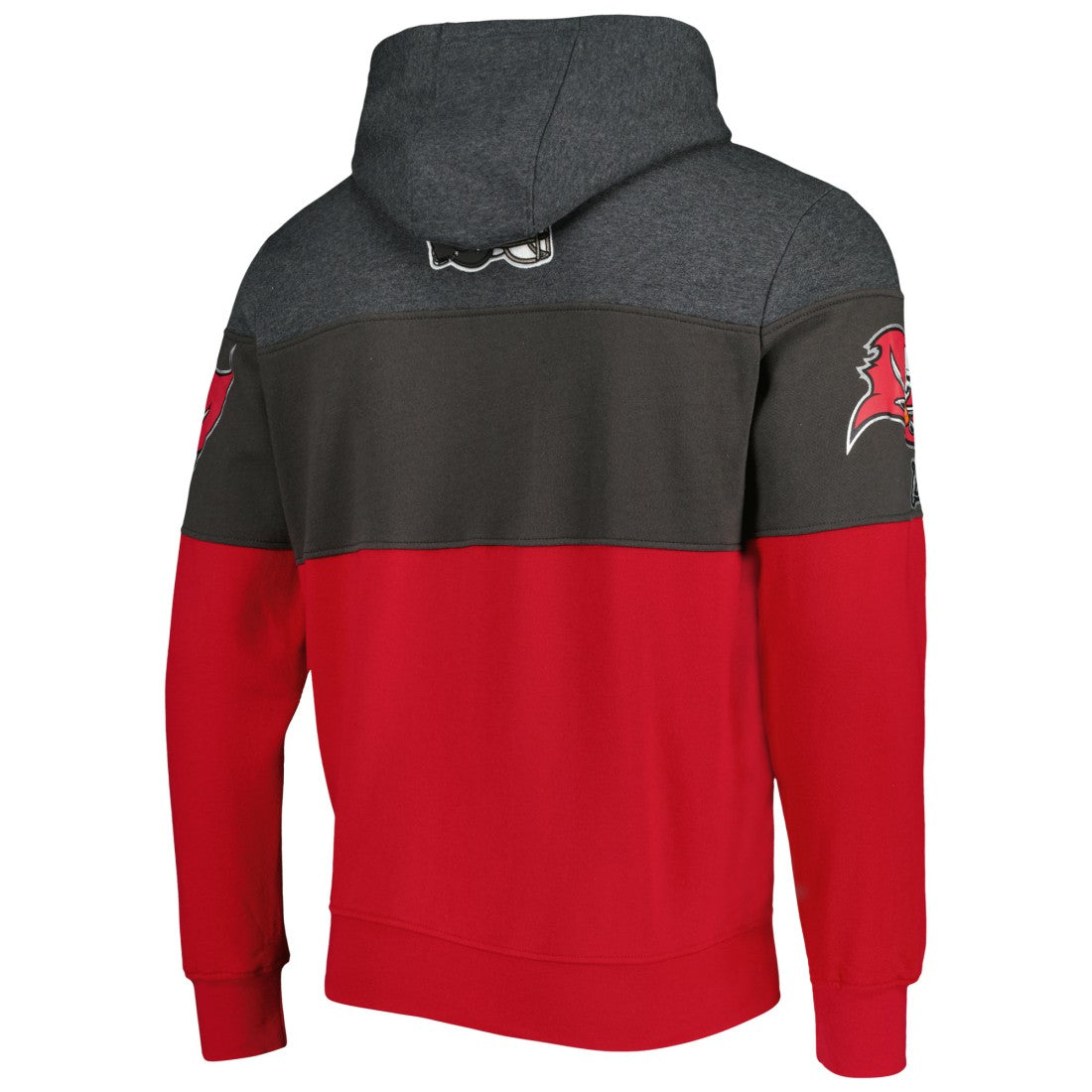 Tampa Bay Buccaneers Starter Extreme Pullover Hoodie - Heather Charcoal/Red outlet