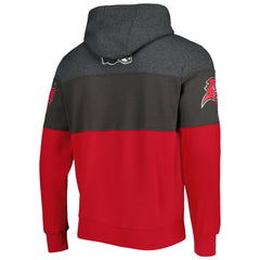 Tampa Bay Buccaneers Starter Extreme Pullover Hoodie - Heather Charcoal/Red outlet