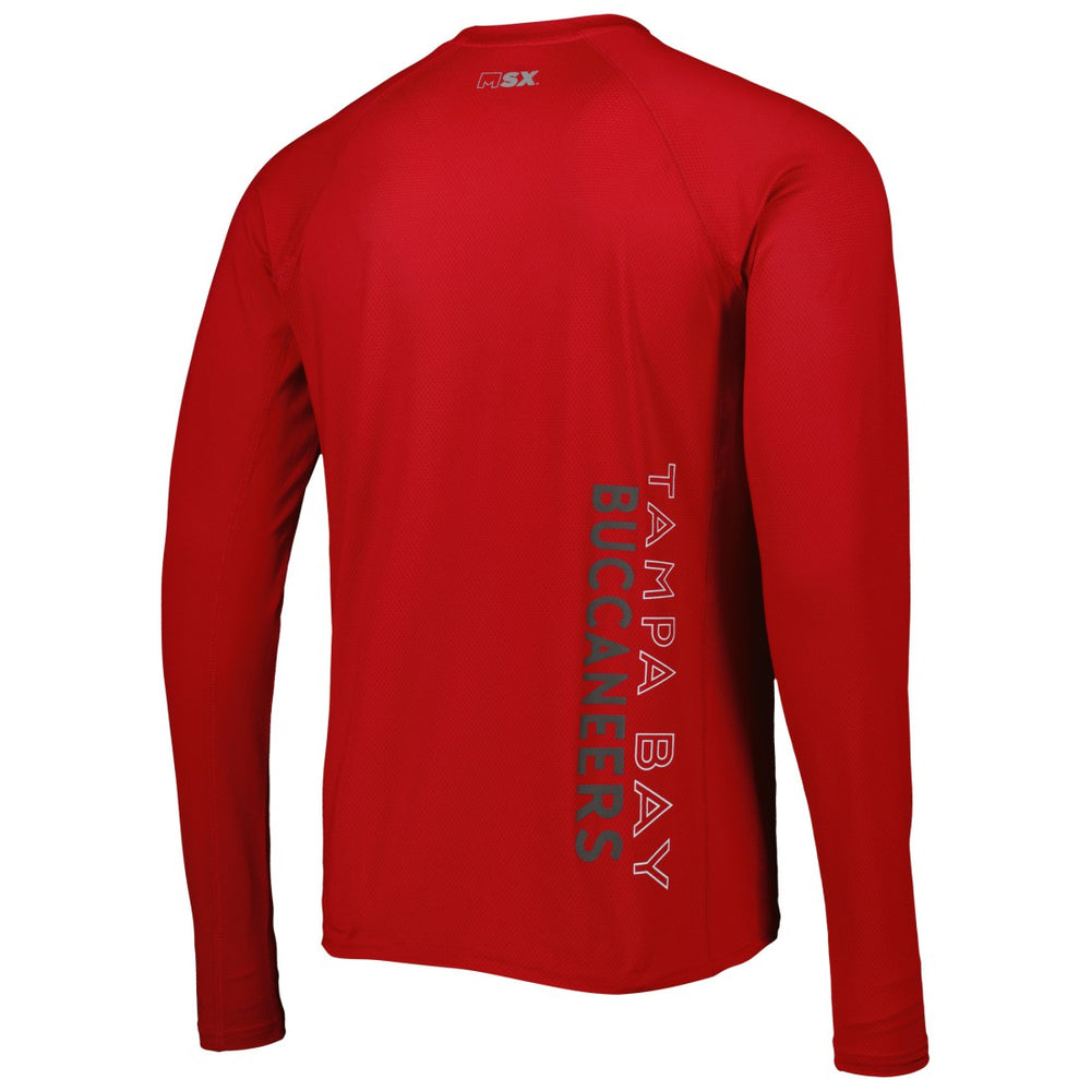 Tampa Bay Buccaneers MSX by Michael Strahan Interval Long Sleeve Raglan T-Shirt - Red online