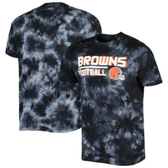 Cleveland Browns MSX by Michael Strahan Recovery Tie-Dye T-Shirt - Black on sale