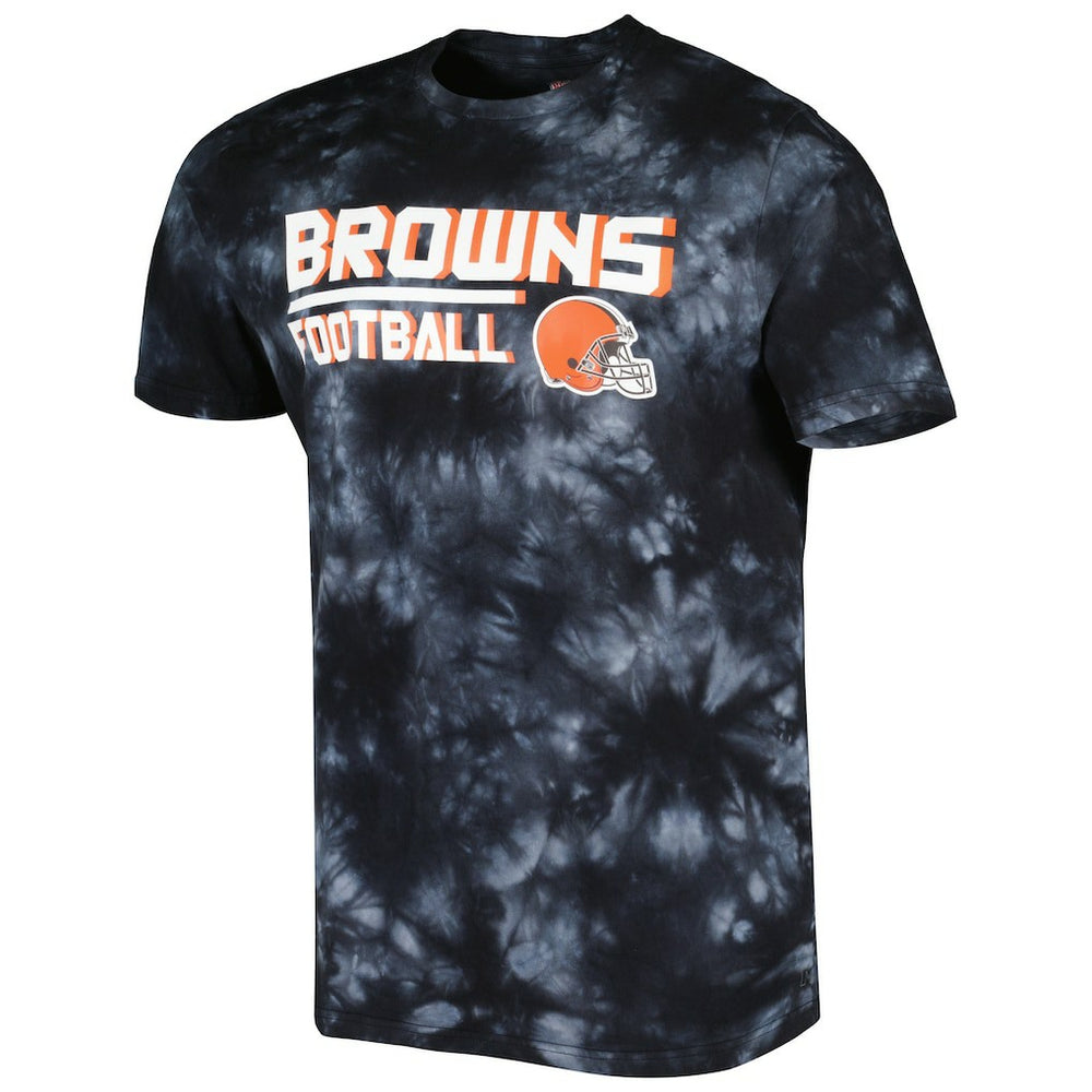 Cleveland Browns MSX by Michael Strahan Recovery Tie-Dye T-Shirt - Black on sale