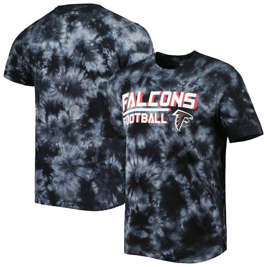 Atlanta Falcons MSX by Michael Strahan Recovery Tie-Dye T-Shirt - Black outlet
