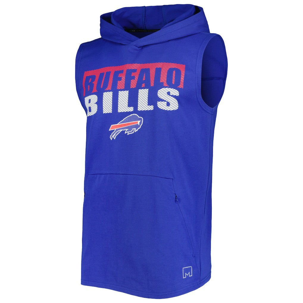 Buffalo Bills MSX by Michael Strahan Relay Sleeveless Pullover Hoodie - Royal cheap