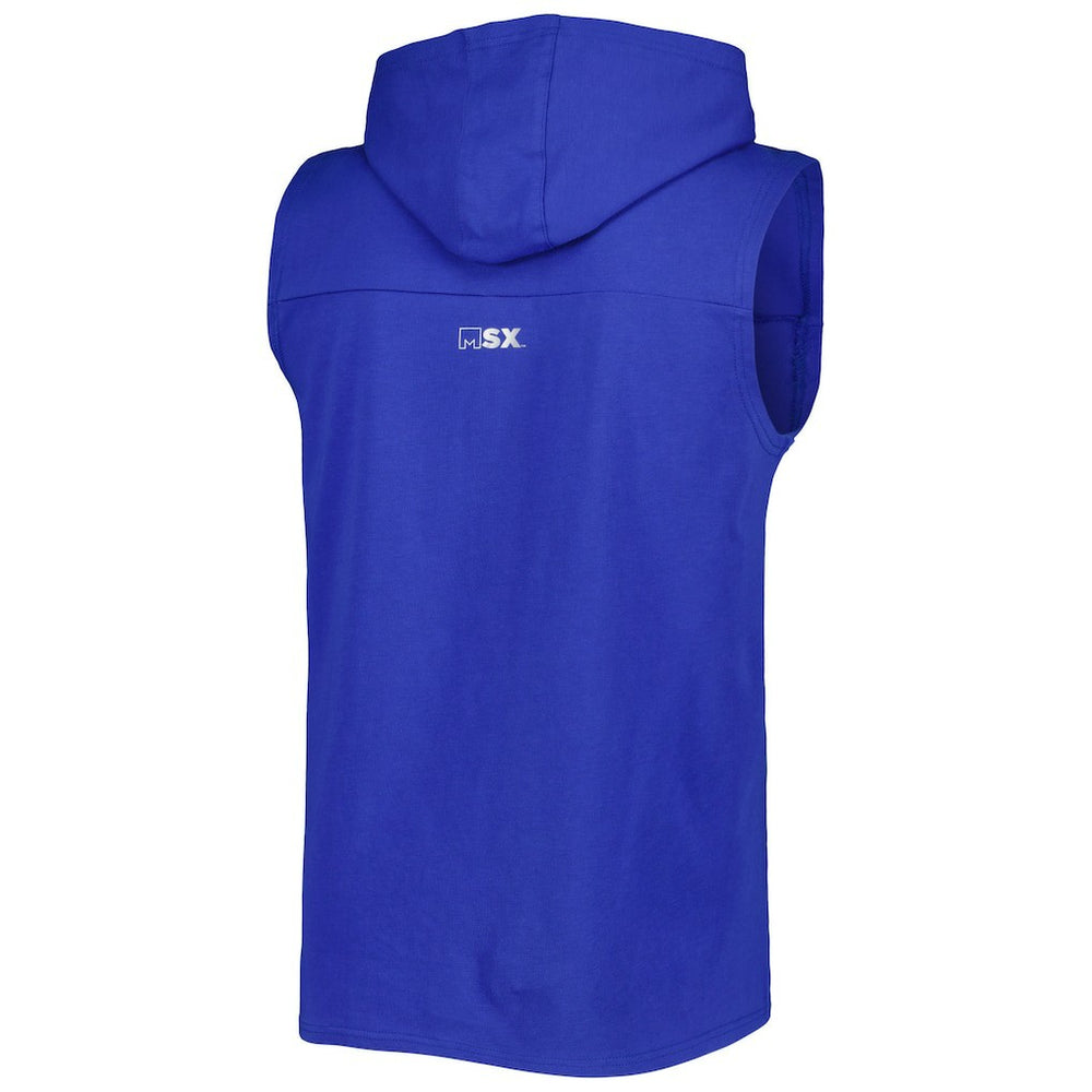 Buffalo Bills MSX by Michael Strahan Relay Sleeveless Pullover Hoodie - Royal cheap