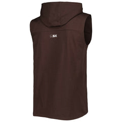 Cleveland Browns MSX by Michael Strahan Relay Sleeveless Pullover Hoodie - Brown online