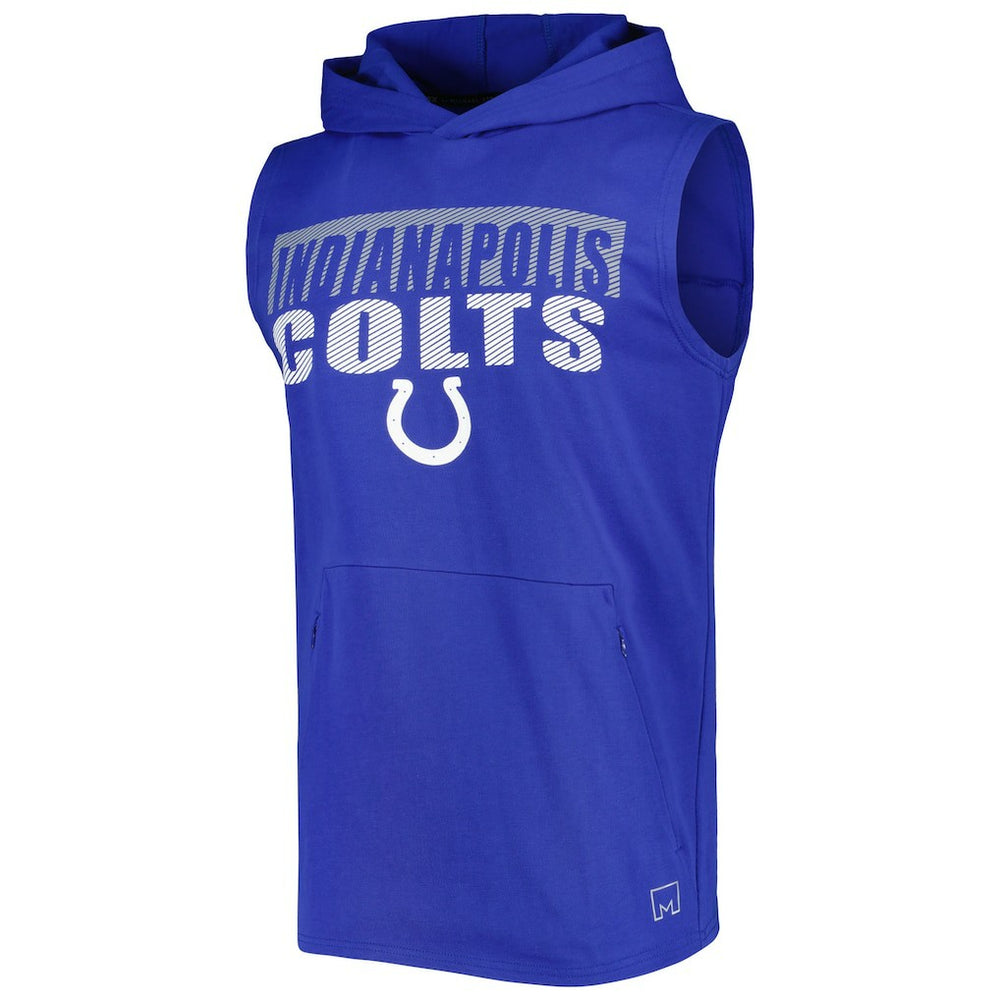 Indianapolis Colts MSX by Michael Strahan Relay Sleeveless Pullover Hoodie - Royal discount