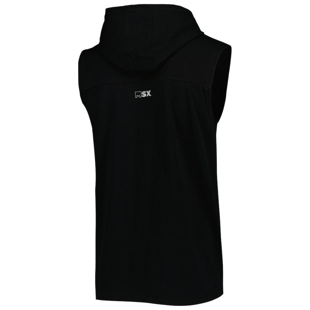 New Orleans Saints MSX by Michael Strahan Relay Sleeveless Pullover Hoodie - Black for sale
