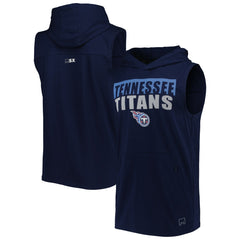 Tennessee Titans MSX by Michael Strahan Relay Sleeveless Pullover Hoodie - Navy online