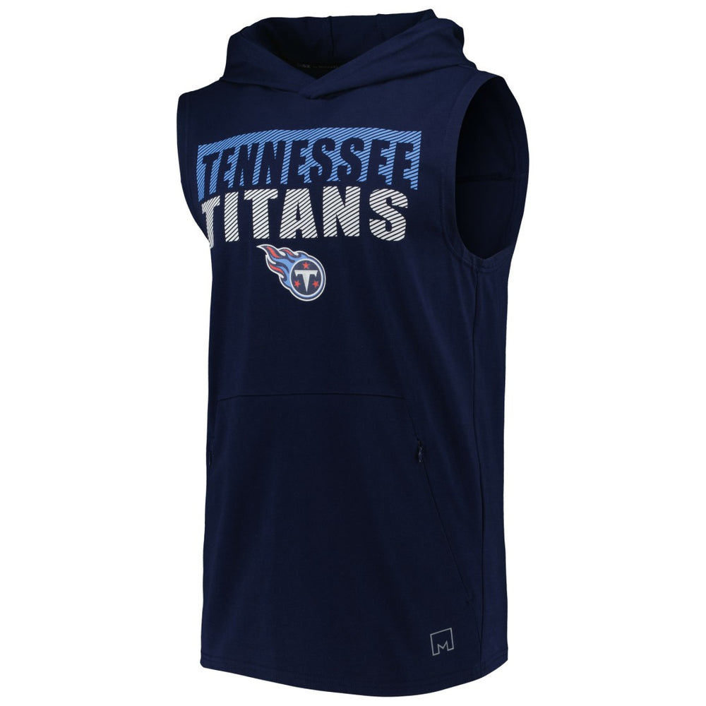 Tennessee Titans MSX by Michael Strahan Relay Sleeveless Pullover Hoodie - Navy online
