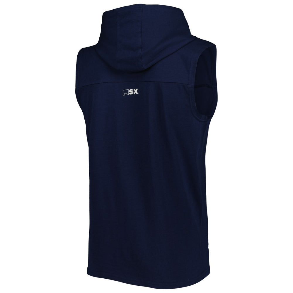 Tennessee Titans MSX by Michael Strahan Relay Sleeveless Pullover Hoodie - Navy online