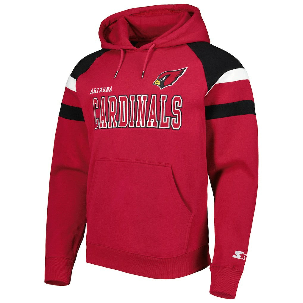 Arizona Cardinals Starter Draft Fleece Raglan Pullover Hoodie - Cardinal discount