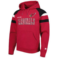Arizona Cardinals Starter Draft Fleece Raglan Pullover Hoodie - Cardinal discount